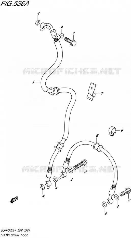 DURITE DE FREIN AVANT Suzuki MOTO 750 GSR 2014  GSR750Z L4 (E09)