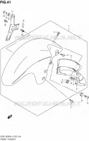 GARDE BOUE AVANT pour Suzuki HAYABUSA 1300 2014