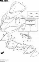 CARENAGES   ETIQUETTES pour Suzuki HAYABUSA 1300 2014