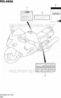 ETIQUETTE pour Suzuki HAYABUSA 1300 2014