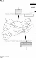 ETIQUETTE pour Suzuki HAYABUSA 1300 2014