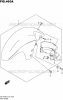 GARDE BOUE AVANT pour Suzuki HAYABUSA 1300 2015