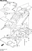 GARDE BOUE ARRIERE pour Suzuki HAYABUSA 1300 2016