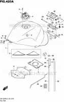 RESERVOIR D'ESSENCE (GSX1300RAL5 E02) pour Suzuki HAYABUSA 1300 2015