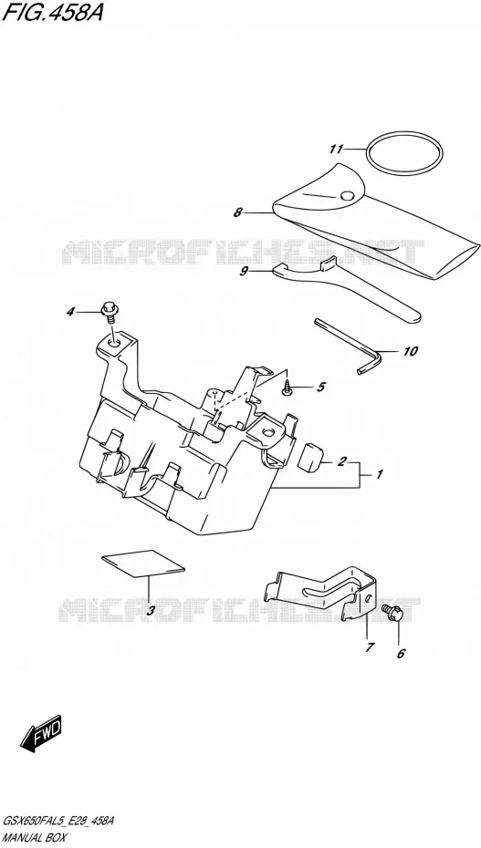 BOITE - TROUSSE A OUTILS Suzuki MOTO 650 GSX-F 2015  GSX650FA L5