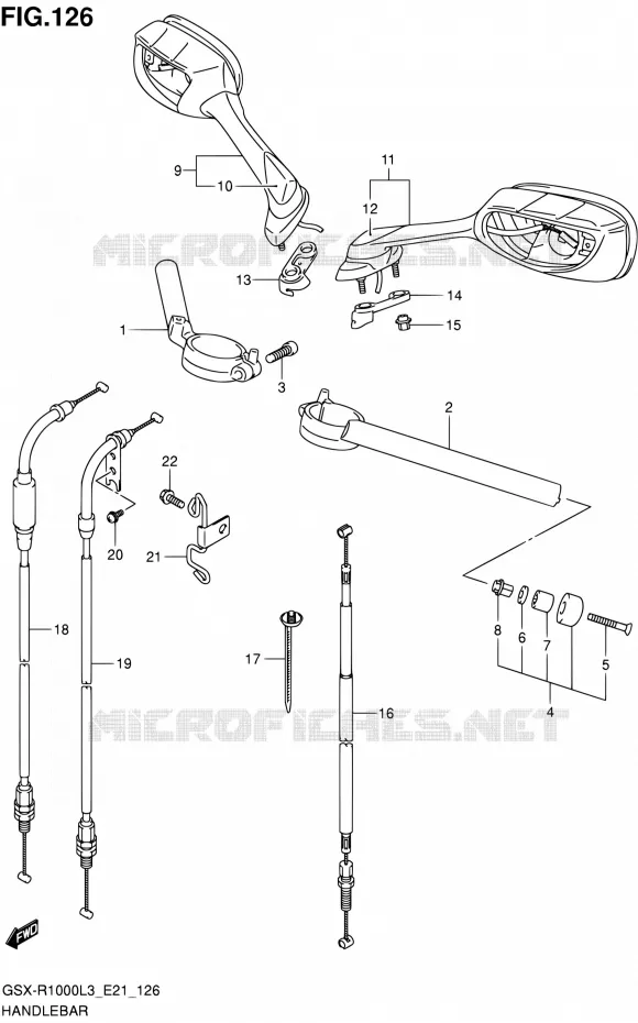 GUIDON Suzuki MOTO 1000 GSX-R 2013  GSX-R1000 L3/GSX-R1000Z L3 (E24)
