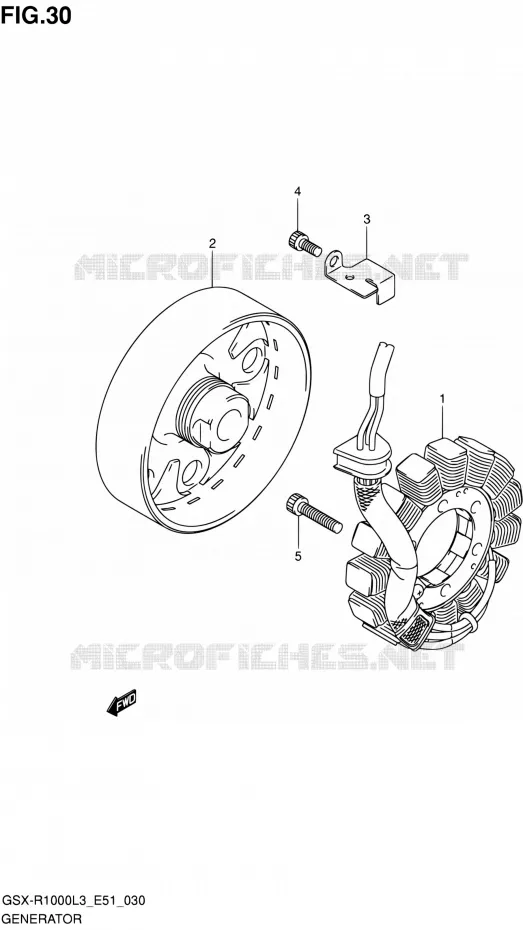 ALTERNATEUR Suzuki MOTO 1000 GSX-R 2013  GSX-R1000 L3/GSX-R1000Z L3 (E51)