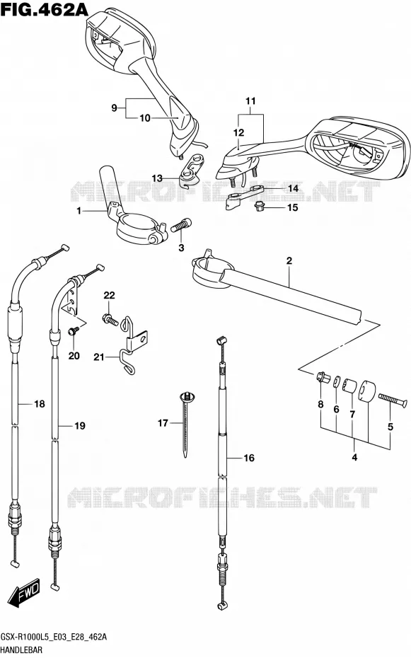 GUIDON Suzuki MOTO 1000 GSX-R 2015  GSX-R1000 L5 (E03,E28,E33)