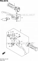 ENSEMBLE LEVIERS   POIGNEES pour Suzuki GSX-R 1000 2015