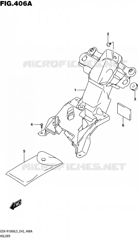 SUPPORT Suzuki MOTO 1000 GSX-R 2015  GSX-R1000 L5 (E43)