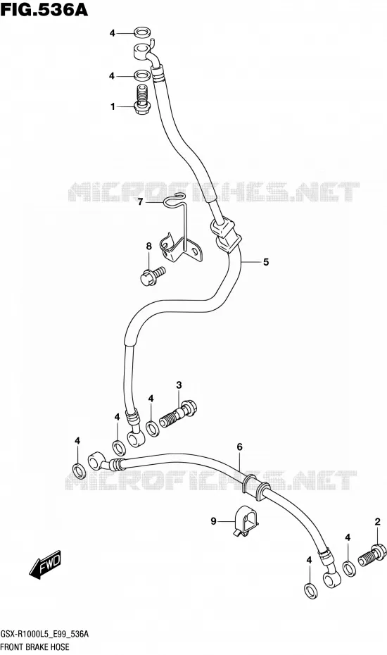 DURITE DE FREIN AVANT Suzuki MOTO 1000 GSX-R 2015  GSX-R1000 L5 (E99)