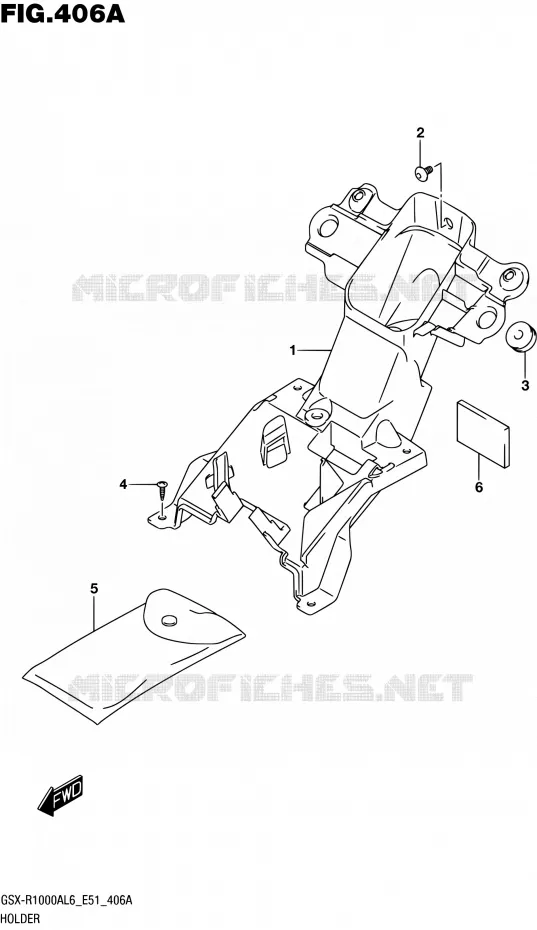 SUPPORT Suzuki MOTO 1000 GSX-R 2016  GSX-R1000A L6 (E51)