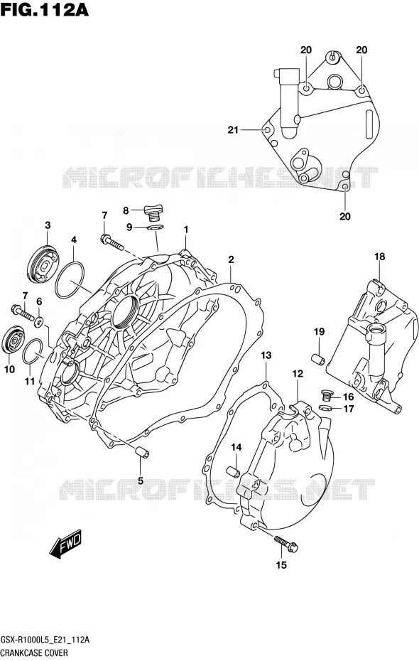 CARTER Suzuki MOTO 1000 GSX-R 2015  GSX-R1000UF L5 (E21)