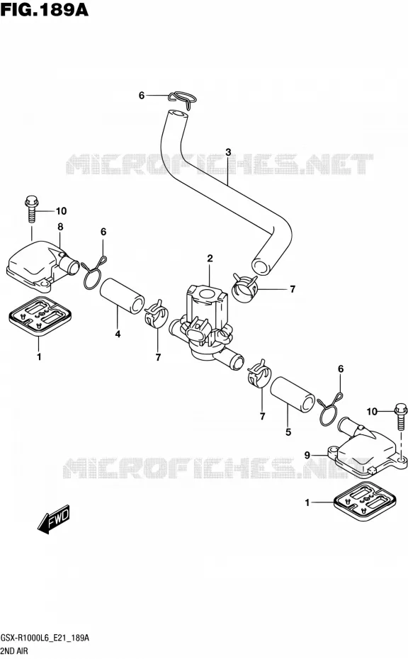 SYSTEME RECYCLAGE GAZ ECHAPPEMENT Suzuki MOTO 1000 GSX-R 2016  GSX-R1000UF L6 (E21)