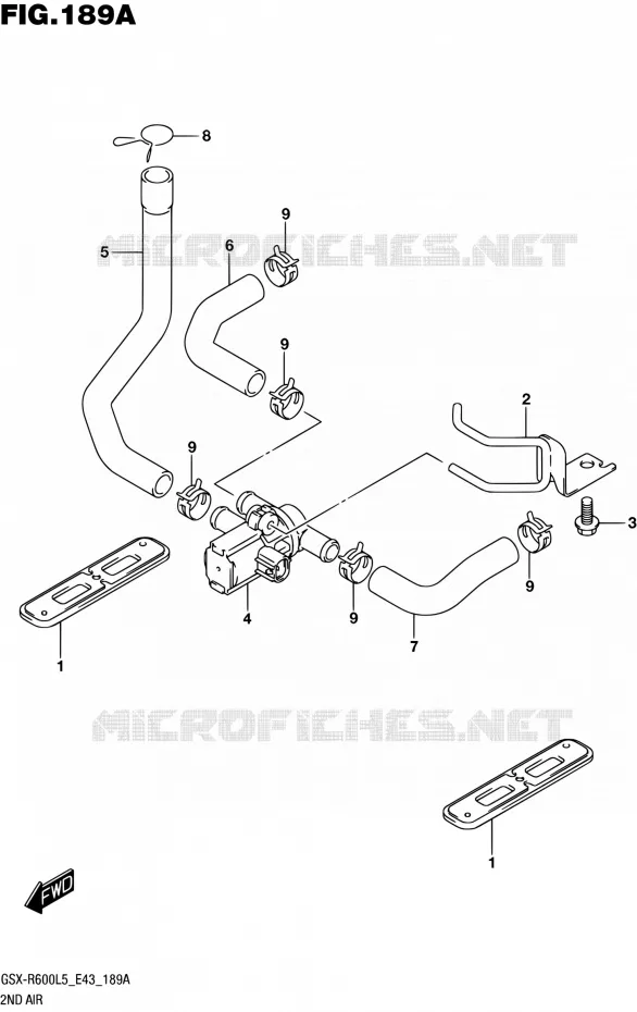 SYSTEME RECYCLAGE GAZ ECHAPPEMENT Suzuki MOTO 600 GSX-R 2015  GSX-R600 L5 (E43)