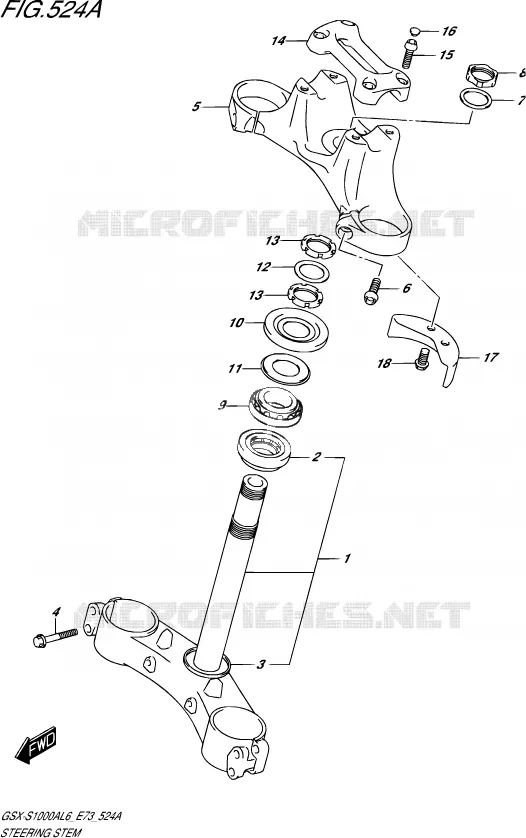 ETRIER DE FREIN AVANT Suzuki MOTO 1000 GSX-S 2016  GSX-S1000A L6 (E73)