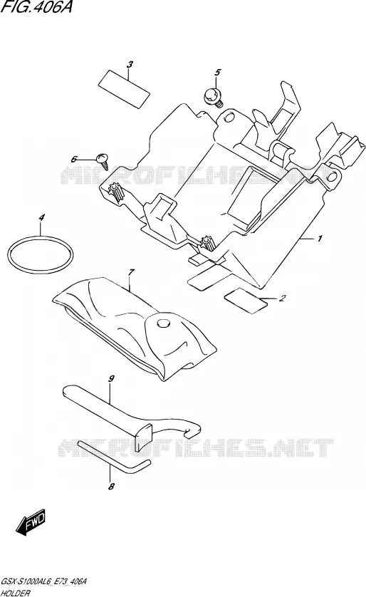 SUPPORT Suzuki MOTO 1000 GSX-S 2016  GSX-S1000A L6 (E73)