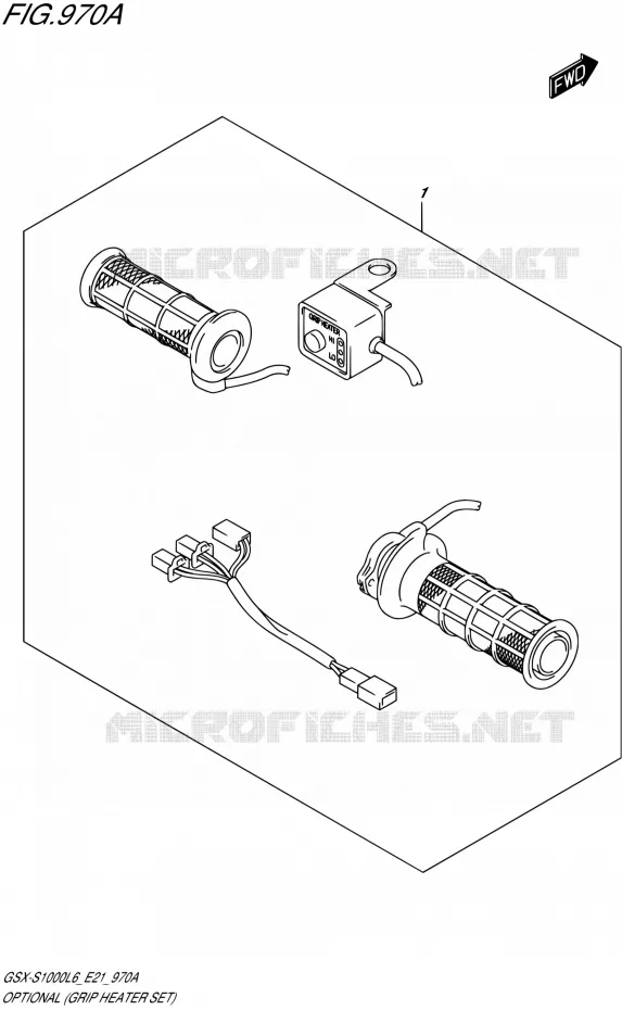 OPTIONS (GRIP HEATER SET) Suzuki MOTO 1000 GSX-S 2016  GSX-S1000UF L6 (E21)