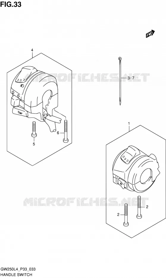 COMMODOS Suzuki MOTO 250 INAZUMA 2014  GW250 L4 (P33)