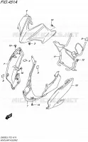 BOL DE PHARE (GW250L5 P33) pour Suzuki INAZUMA 250 2015