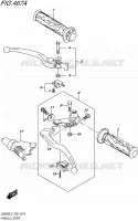 ENSEMBLE LEVIERS   POIGNEES pour Suzuki INAZUMA 250 2015