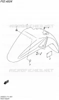 GARDE BOUE AVANT pour Suzuki INAZUMA 250 2014