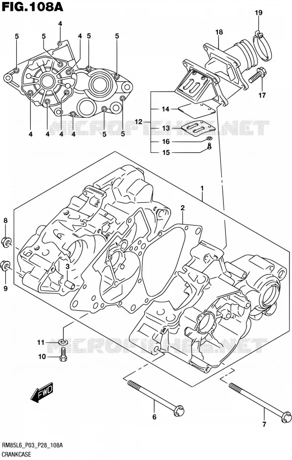 CARTER Suzuki MOTO 85 RM 2016  RM85 L6 (P03,P28)