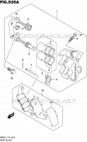 ETRIER DE FREIN AVANT pour Suzuki RM 85 2015