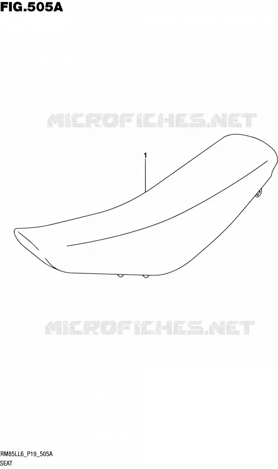 SELLE Suzuki MOTO 85 RM 2016  RM85L L6 (P19)