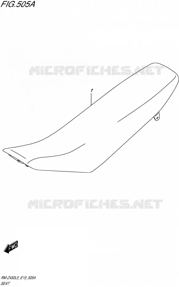 SELLE Suzuki MOTO 450 RM-Z 2015  RM-Z450 L5 (E19)