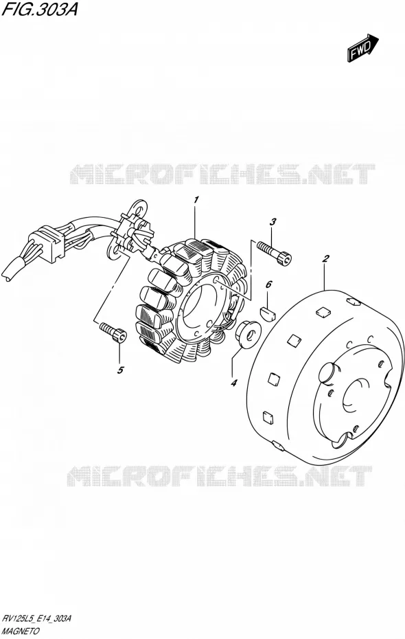 ALLUMAGE ROTOR - STATOR Suzuki MOTO 125 VAN-VAN 2015  RV125 L5 (E14)