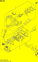 ENSEMBLE FEU ARRIERE (WITH REFLECTOR) pour Suzuki GLADIUS 650 2014
