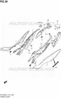 CARENAGES ARRIERE pour Suzuki GLADIUS 650 2014