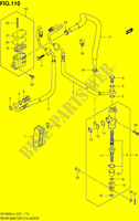 MAITRE CYLINDRE ARRIERE (SFV650UAL4 E21) pour Suzuki GLADIUS 650 2014