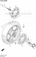ROUE AVANT (SFV650AL5 E21) pour Suzuki GLADIUS 650 2015