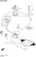 RESERVOIR D'ESSENCE pour Suzuki TU 250 2016