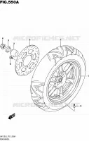 ROUE ARRIERE pour Suzuki BURGMAN 125 2015