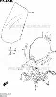 PARE BRISE (UH125L5 P02) pour Suzuki BURGMAN 125 2015