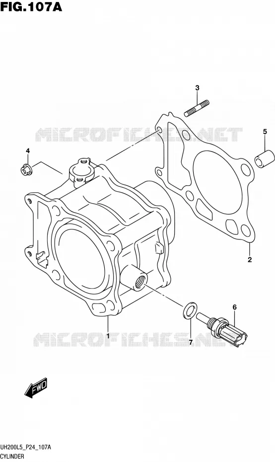 CYLINDRE Suzuki SCOOTER 200 BURGMAN 2015  UH200 L5 (P24)