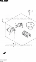 KIT SERRURE (UH200AL5 P19) pour Suzuki BURGMAN 200 2015