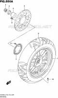 ROUE ARRIERE (UH200AL5 P28) pour Suzuki BURGMAN 200 2015
