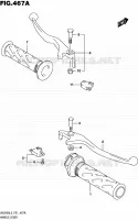 ENSEMBLE LEVIERS   POIGNEES pour Suzuki BURGMAN 200 2015