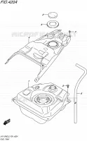 RESERVOIR D'ESSENCE pour Suzuki ADDRESS 110 2015