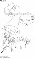 CLIGNOTANTS ARRIERE (VL1500L4 E24) pour Suzuki INTRUDER 1500 2014