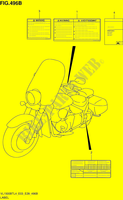 ETIQUETTE (VL1500BTL4 E28) pour Suzuki BOULEVARD 1500 2014