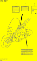ETIQUETTE (VL1500TL5 E02) pour Suzuki BOULEVARD 1500 2015