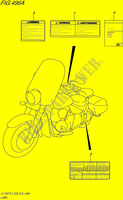 ETIQUETTE (VL1500TL5 E28) pour Suzuki BOULEVARD 1500 2015