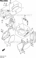 CARENAGES ARRIERE (VL800L5 E02) pour Suzuki INTRUDER 800 2015