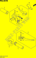 ENSEMBLE LEVIERS   POIGNEES (VL800TL5 E28) pour Suzuki BOULEVARD 800 2015