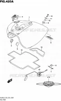 RESERVOIR D'ESSENCE (VL800L5 E03) pour Suzuki BOULEVARD 800 2015